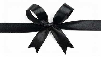 黒色のリボン