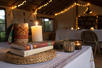 Intimate interior handcrafted Zawadi gifts and educational books