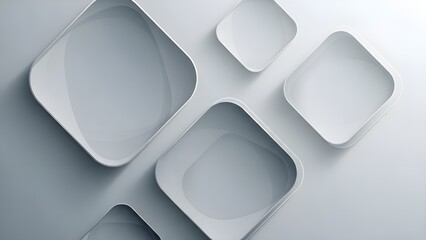 Textura de pol&iacute;gono abstracto blanco sobre fondo gris