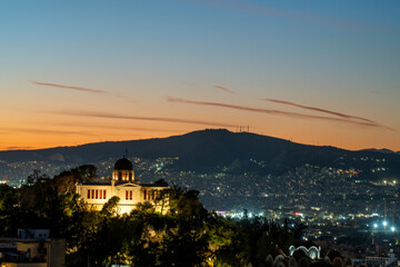 Night View of Athens