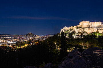 Night View of Athens