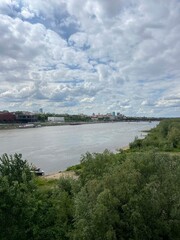View from Most swietokrzyski bridge in Warsaw
