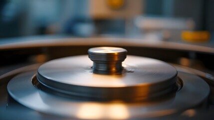 Obraz premium Centrifugal hine operating in the twilight