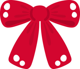 cute fashion bow tie ribbon accessories vector cartoon illustration