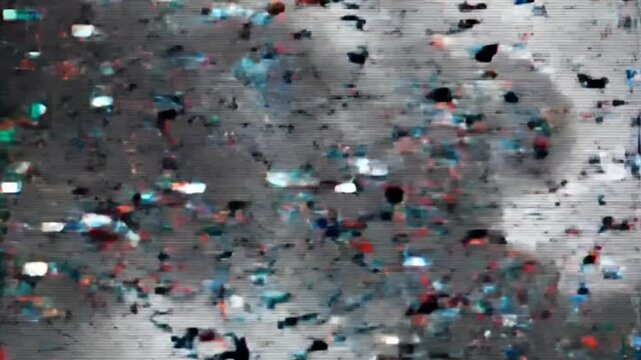 Eerie digital chasm crackles dark glitching background