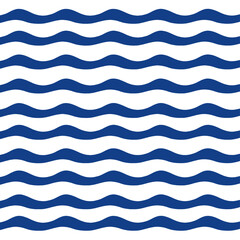 Blue waves pattern isolated
