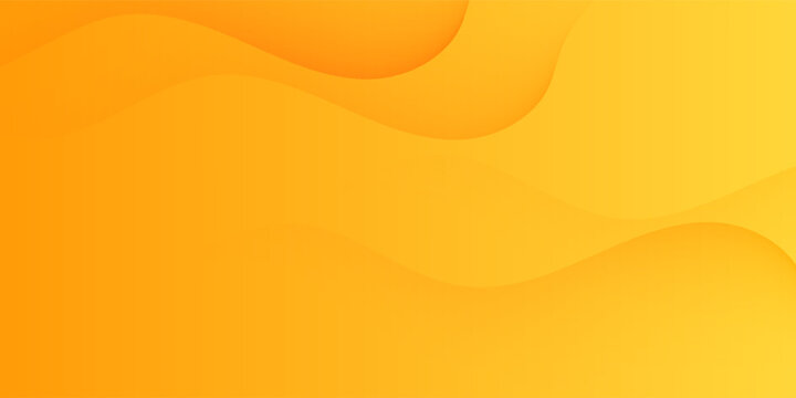 Abstract Deep Yellow and Orange Fluid Wavy Layers Background