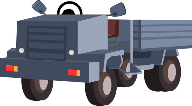 collection of vehicles illustration animation ready	