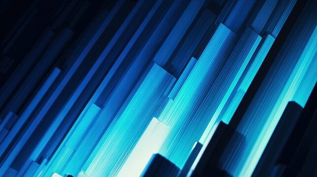Radiant blue abstract lines creating a dynamic futuristic digital background