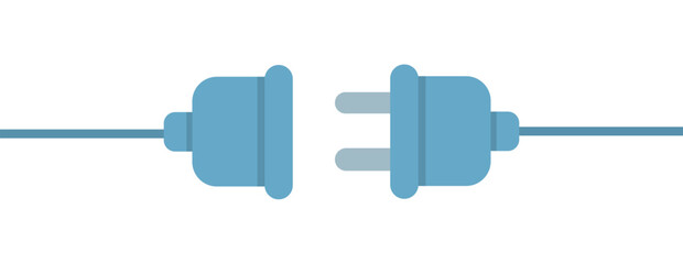 Two Electrical Plugs Connected