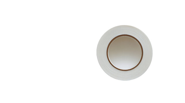 Overhead View of a Circular Cut Brown Coconut with White Flesh Isolated on Transparent Background, PNG