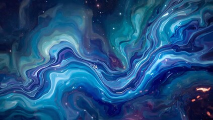 Aurora fragment bends fluidly dissolving color into drifting intangible spectral layers