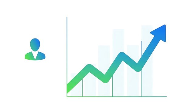 business graph showing growth - Powered by Adobe