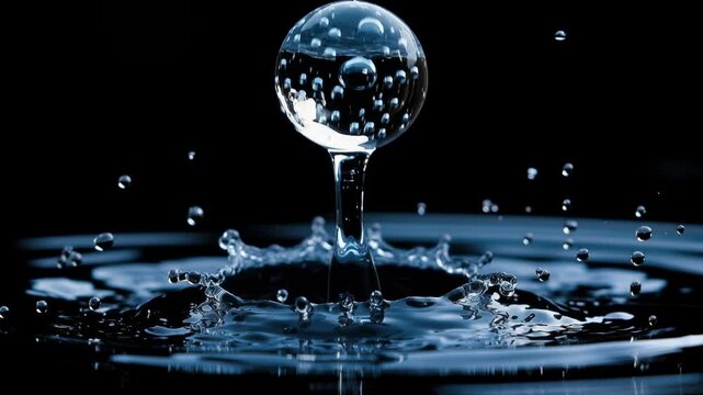 A water droplet-shaped Earth, symbolizing the global nature of World Water Day and environmental protection