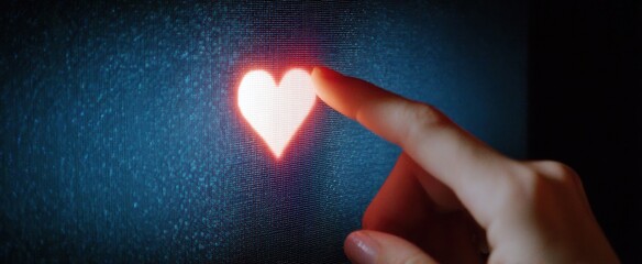 Marking a message as favorite on a digital screen for quick access.