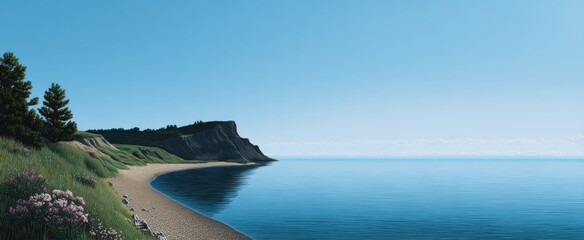 The fresh sea air delivers calm and clarity along the peaceful coast.