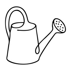 Dibujo sencillo con líneas de regadera para jardín  © teracreonte