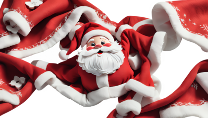 Santa claus in red suit