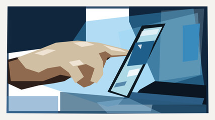 hand with credit card