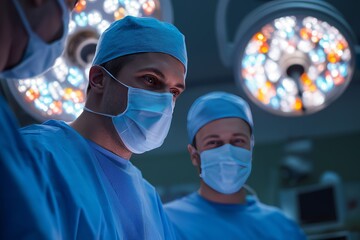 surgeon team working in operating room