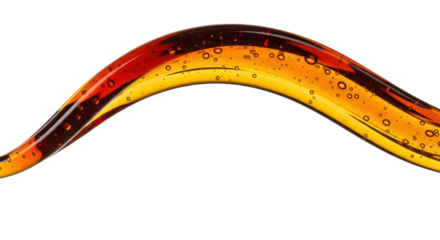 thick, dark amber maple syrup stream captured mid-splash in a dynamic arc, hyper-detailed and isolated against a brilliant white background with copy space. concept for luxury food advertising