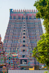 Sri Ranganatha Swamy temple is located in Srirangam, Tiruchirapalli, Tamil Nadu, South India. This Hindu temple dedicated to Ranganatha (a form of Vishnu) & his consort Ranganayaki (a form of Lakshmi.