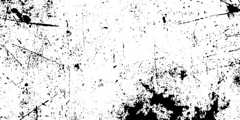Obraz premium Abstract grunge background, Old damage Dirty grainy and scratches, Monochrome abstract splattered background. Grunge texture black and white rough vintage distress background,