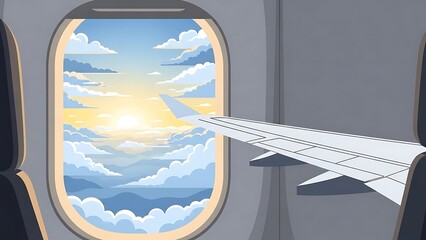 view from airplane window