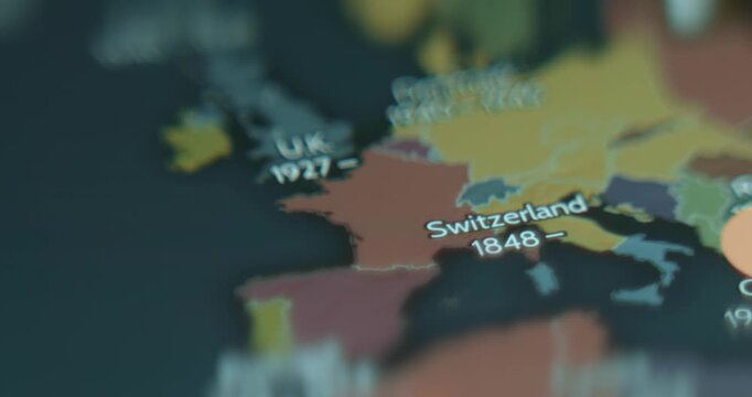 Map of Europe since year 301 AD
