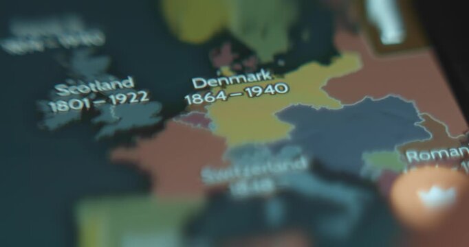 Changing map of Europe since year 700 AD