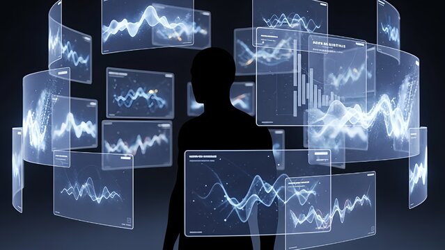 Futuristic Technology Network Background, Futuristic abstract network visualization symbolizing data exchange and digital transformation - Powered by Adobe