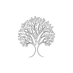 Obraz premium vector tree silhouette