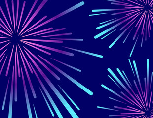 fireworks on black background