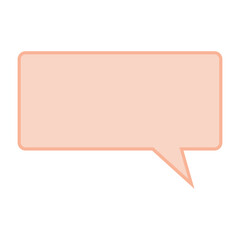 Naklejka premium Vector color icon for Rectangular bubble