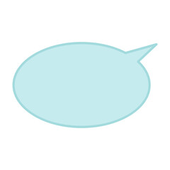 Vector color icon for Oval bubble