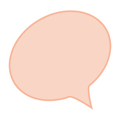 Vector color icon for Rounded bubble