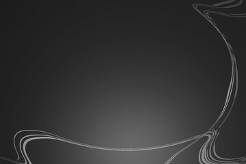 光とウェーブラインが入ったテクスチャ背景　黒 