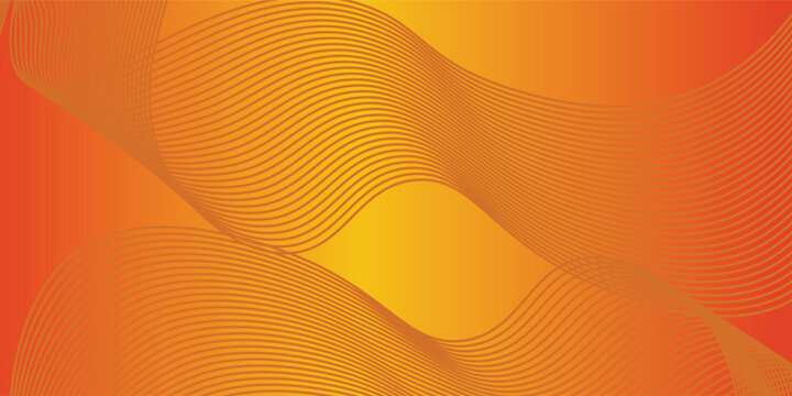 Backgroun orange and yellow Abstack Wave line vector. eps 10