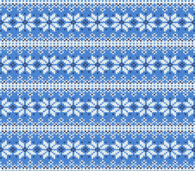 ugly Christmas sweater seamless knitting pattern.Festive knitted pattern design featuring reindeer christmas trees and snowflake elements for holiday season