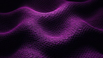 Abstract Wavy Surface in Purple and Black Tones Detailed Texture