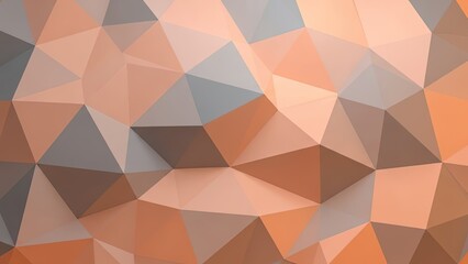 Geometric triangle pattern background in shades of brown orange and gray