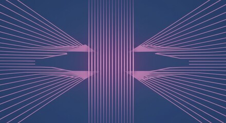 未来的な光線が暗闇に輝く複雑なデジタル回路パターン 量子情報が高速で流れるサイバー空間の抽象的表現. AI Generated