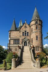 Obraz premium view of the fairy-tale Teleborg Castle on the outskirts of Vaxjo in Sweden