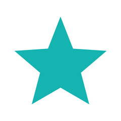 Obraz premium Turquoise Star Icon