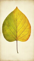 Exquisite Macro View of a Leaf with Warm Faded Background