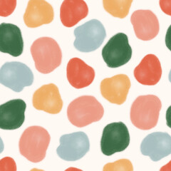 Colorful Abstract Blob Seamless Pattern