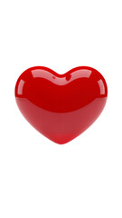 Shiny red heart symbol on black background, Valentine's Day, love and romance concept