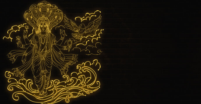 Padmanabha The one from whose navel (nabhi) the Lotus (padma) grows, which holds Lord Brahma, the creator