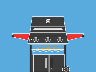 vector illustration of a gas pump