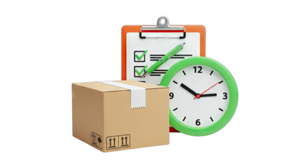 Delivery Time: Package, Clock, and Checklist